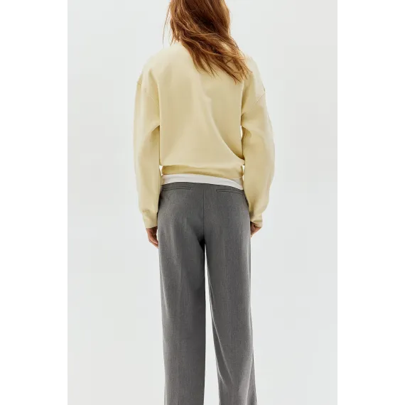 Брюки широкие элегантные H&M, Цвет: Серый, Размер: 36, изображение 3 - в интернет-магазине Туркменистана Wabrum Брюки широкие элегантные H&M, Цвет: Серый, Размер: 36, изображение 3