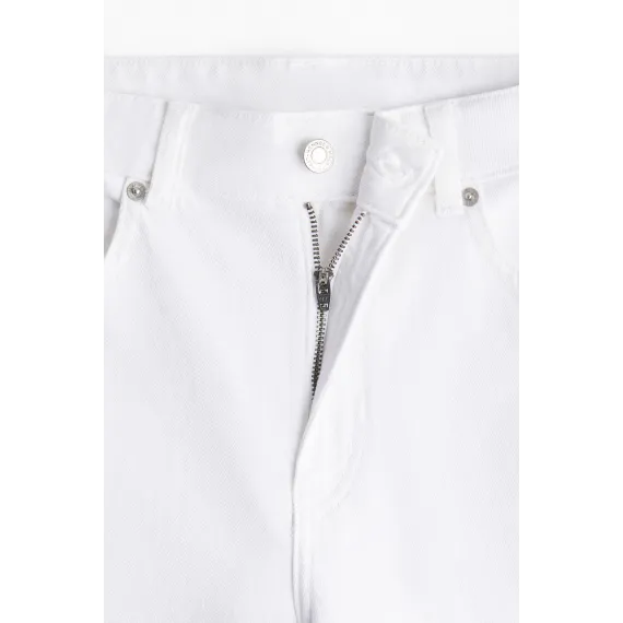 Джинсы широкие высокие H&M, Цвет: Белый, Размер: 46, изображение 7 - в интернет-магазине Туркменистана Wabrum Джинсы широкие высокие H&M, Цвет: Белый, Размер: 46, изображение 7