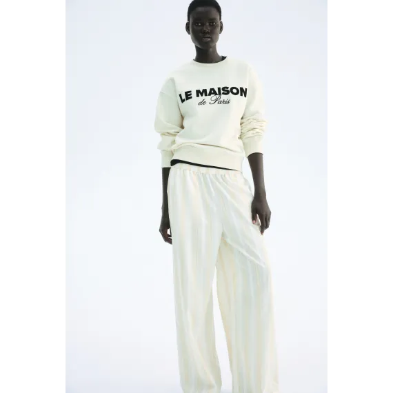 Свитшот с надписью H&M, Цвет: Белый, Размер: L, изображение 2