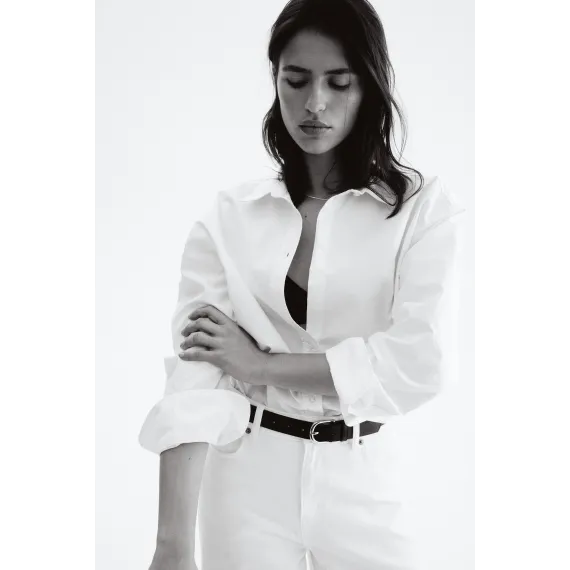 Рубашка Oxford H&M, Цвет: Белый, Размер: S, изображение 3 - в интернет-магазине Туркменистана Wabrum Рубашка Oxford H&M, Цвет: Белый, Размер: S, изображение 3