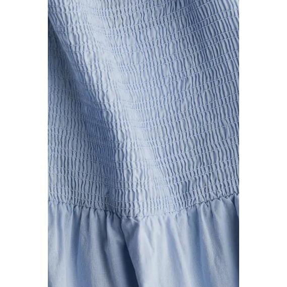 Платье с пышными рукавами и хлопком H&M, Цвет: Синий, Размер: XL, изображение 6 - в интернет-магазине Туркменистана Wabrum Платье с пышными рукавами и хлопком H&M, Цвет: Синий, Размер: XL, изображение 6