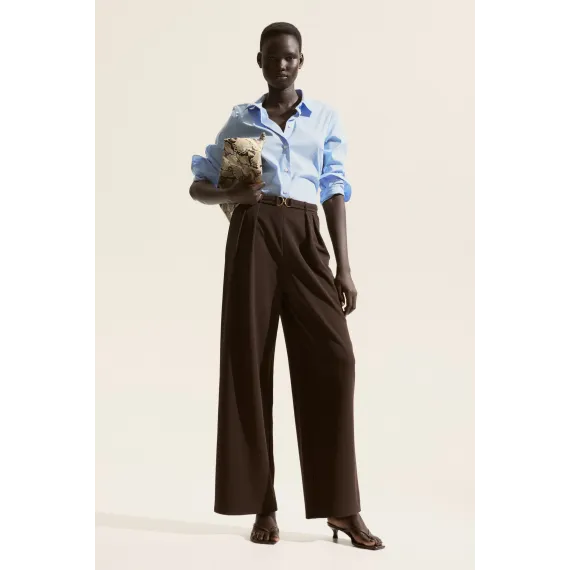 Брюки с деталями в виде завитков H&M, Цвет: Коричневый, Размер: XL, изображение 2 - в интернет-магазине Туркменистана Wabrum Брюки с деталями в виде завитков H&M, Цвет: Коричневый, Размер: XL, изображение 2