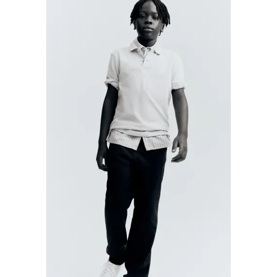 Футболка поло пике хлопковая H&M, Ölçeg: 14-16 лет, 2 image
