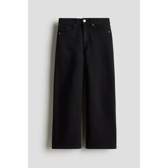 Джинсы широкие H&M, Reňk: Gara, Ölçeg: 14-15 ýaş, 4 image