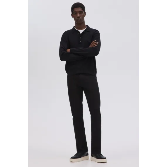 Джинсы прямые регулярные H&M, Цвет: Черный, Размер: 33/34