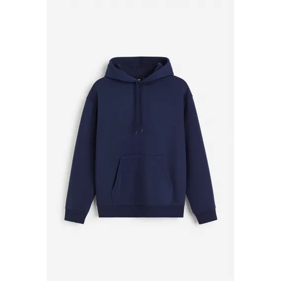 Свитшот свободного кроя с капюшоном H&M, Reňk: Goýy gök, Ölçeg: M