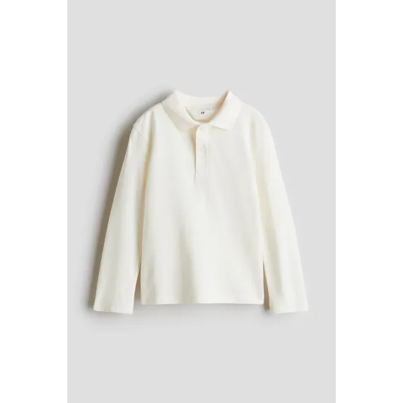 Футболка поло длинный рукав H&M, Reňk: Экрю, Ölçeg: 18-24 aý