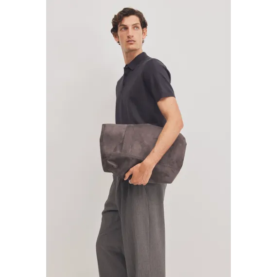 Футболка поло тонкая трикотажная Regular Fit H&M, Цвет: Черный, Размер: S, изображение 4