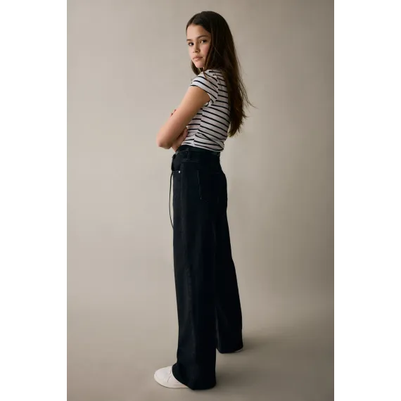 Джинсы широкие H&M, Reňk: Gara, Ölçeg: 8-9 ýaş, 3 image