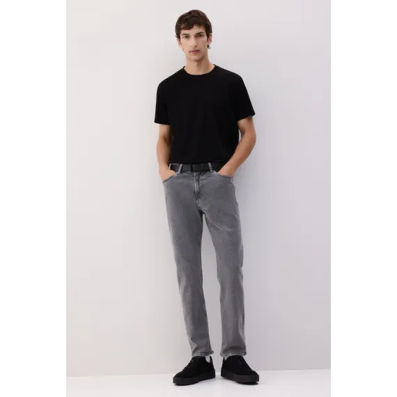 Джинсы прямые регулярные H&M, Цвет: Серый, Размер: 28/32