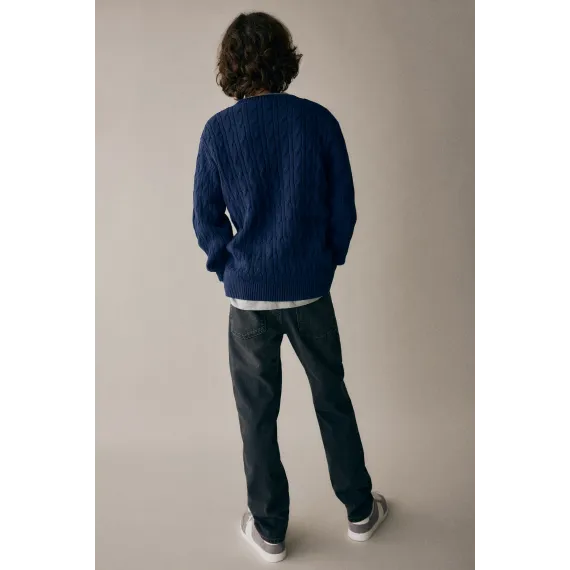 Джинсы Relaxed Tapered Fit H&M, Reňk: Gara, Ölçeg: 8-9 ýaş, 4 image