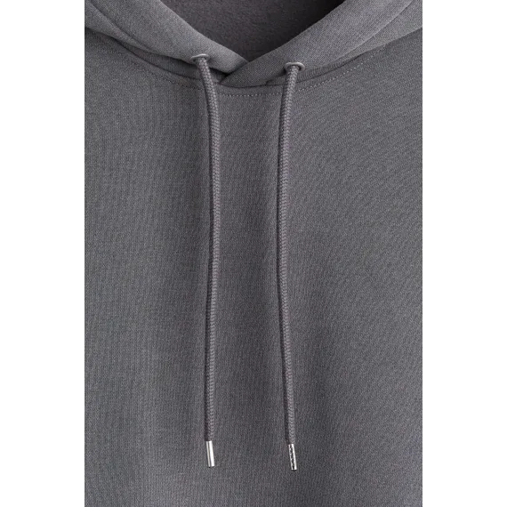 Свитшот свободного кроя с капюшоном H&M, Reňk: Çal, Ölçeg: XXL, 6 image