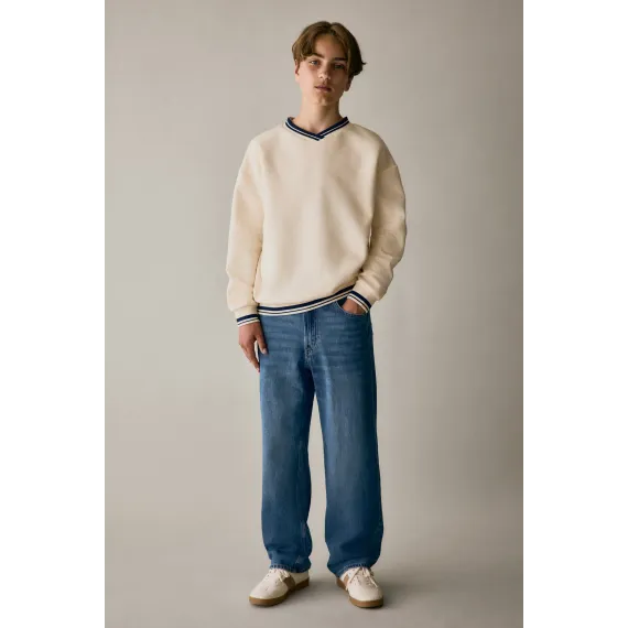Джинсы свободного кроя H&M, Reňk: Gök, Ölçeg: 8-9 ýaş