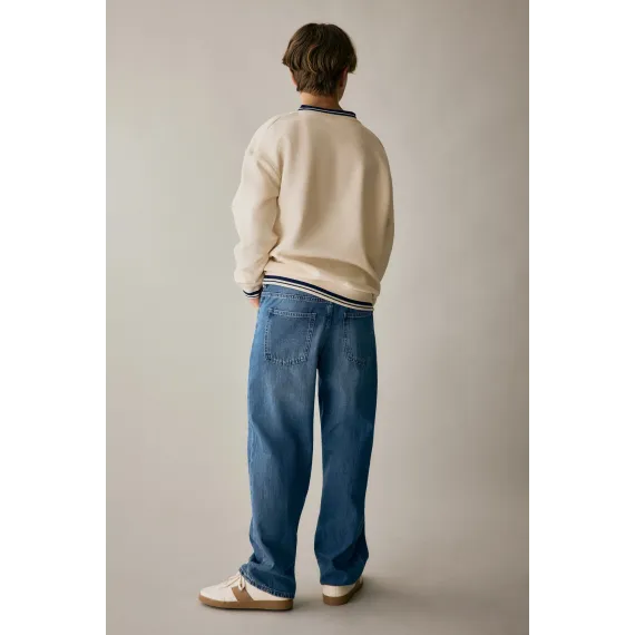 Джинсы свободного кроя H&M, Reňk: Gök, Ölçeg: 8-9 ýaş, 3 image