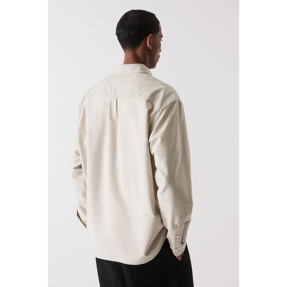 Рубашка Oxford Regular Fit H&M, Цвет: Бежевый, Размер: XXL, изображение 5