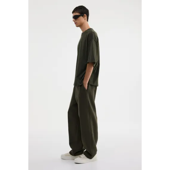 Футболка Oversized Fit H&M, Цвет: Хаки, Размер: XL, изображение 4