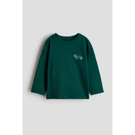 Футболка с длинным рукавом H&M, Reňk: Ýaşyl, Ölçeg: 2-4 ýaş