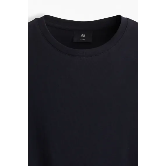 Футболка Slim Fit тройная H&M, Цвет: Сливовый, Размер: L, изображение 2