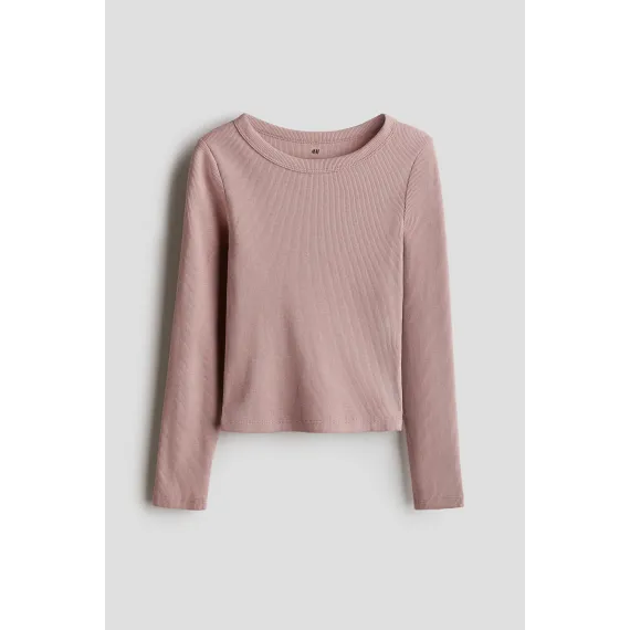 Верх джерсе хлопковый рибана H&M, Reňk: Gülgüne, Ölçeg: 8-10 ýaş
