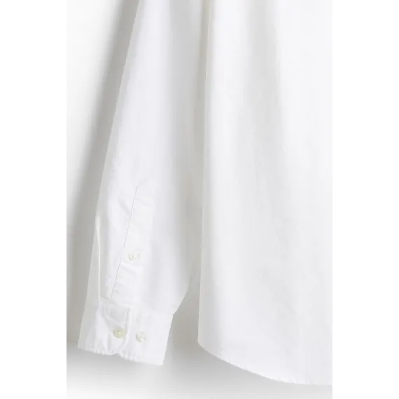 Рубашка Oxford Regular Fit H&M, Цвет: Белый, Размер: XL, изображение 7