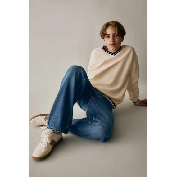 Джинсы свободного кроя H&M, Reňk: Gök, Ölçeg: 8-9 ýaş, 2 image