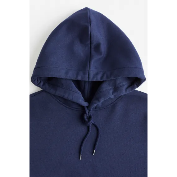 Свитшот свободного кроя с капюшоном H&M, Reňk: Goýy gök, Ölçeg: M, 2 image