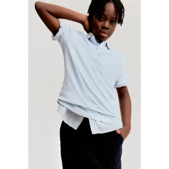 Футболка поло пике хлопковая H&M, Ölçeg: 10-12 ýaş
