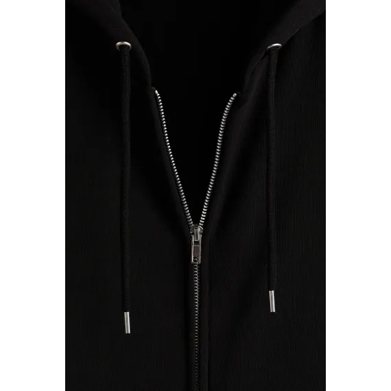 Свитшот с капюшоном и молнией Loose Fit H&M, Reňk: Gara, Ölçeg: S, 6 image