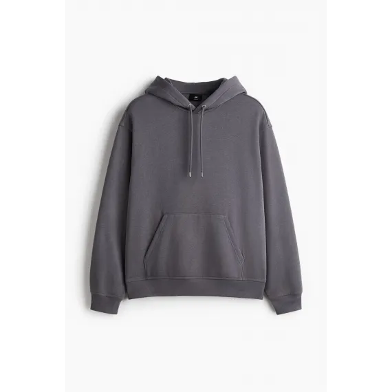 Свитшот свободного кроя с капюшоном H&M, Reňk: Çal, Ölçeg: S, 5 image