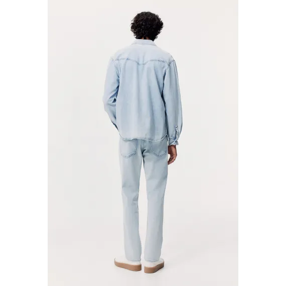 Джинсы прямые регулярные H&M, Цвет: Голубой, Размер: 28/32, изображение 2