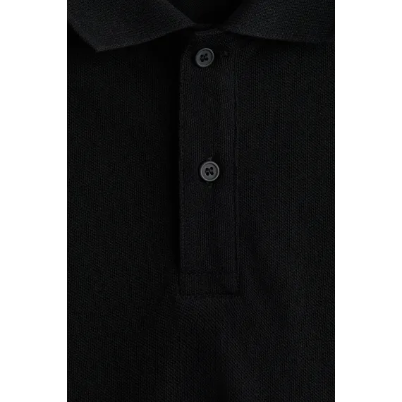Футболка поло пике хлопковая H&M, Reňk: Gara, Ölçeg: 8-10 ýaş, 2 image