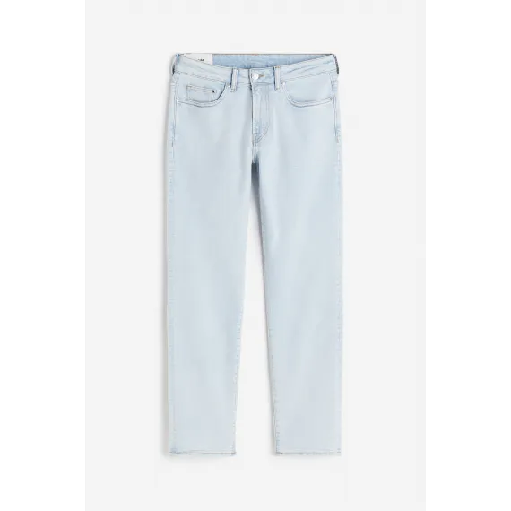 Джинсы прямые регулярные H&M, Цвет: Голубой, Размер: 28/32, изображение 4