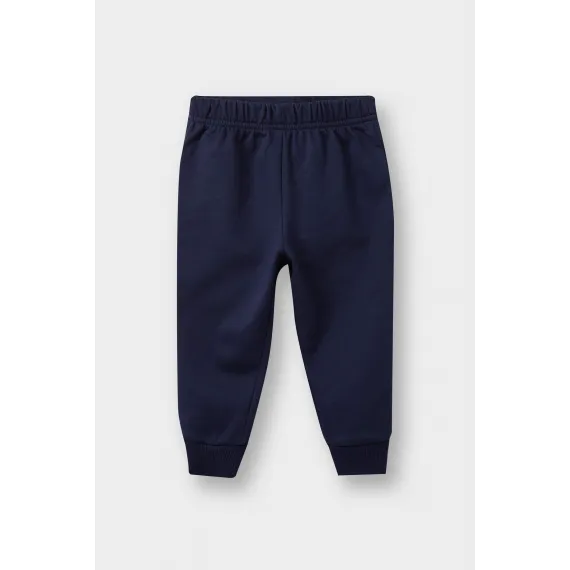 Комплект для мальчика Basic Düz Sweatshirt Eşofman Altı DeFacto, Цвет: Темно-синий, Размер: 12-18 мес., изображение 2