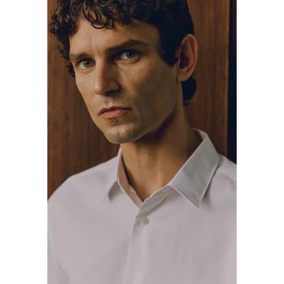 Рубашка Slim Fit Легкая Глажка H&M, Цвет: Белый, Размер: XS, изображение 3