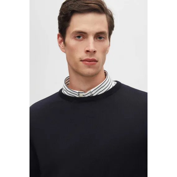 Свитер классического кроя D'S Damat, Цвет: Темно-синий, Размер: 2XL, изображение 3