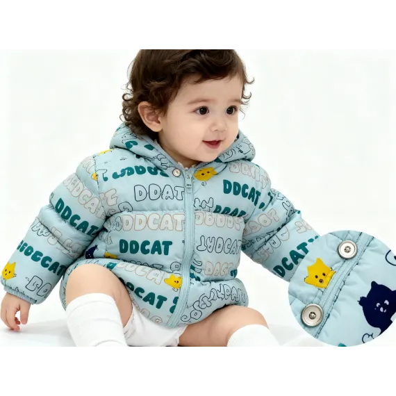 Куртка DDCAT, Цвет: Голубой, Размер: 1-2 года, изображение 4