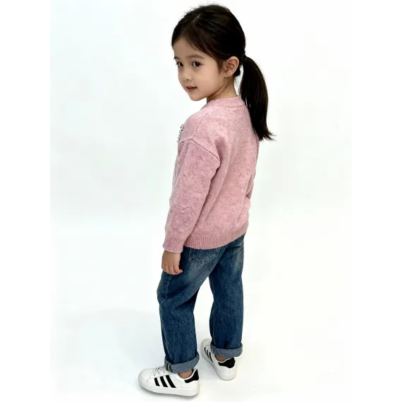 Свитер Shuangxtbaby, Reňk: Gülgüne, Ölçeg: 5 ýaş, 4 image