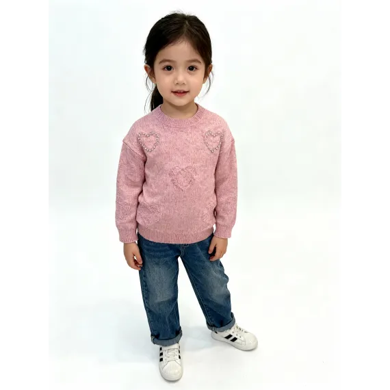 Свитер Shuangxtbaby, Цвет: Розовый, Размер: 6 лет