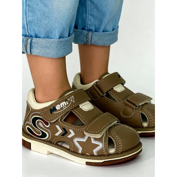 Детские босоножки Шаг вперёд, Цвет: Бежевый, Размер: 19, изображение 2