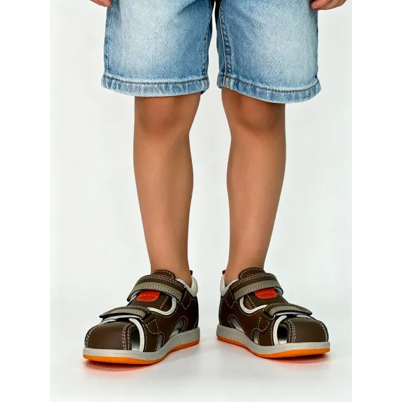 Детские босоножки Шаг вперёд, Цвет: Коричневый, Размер: 26