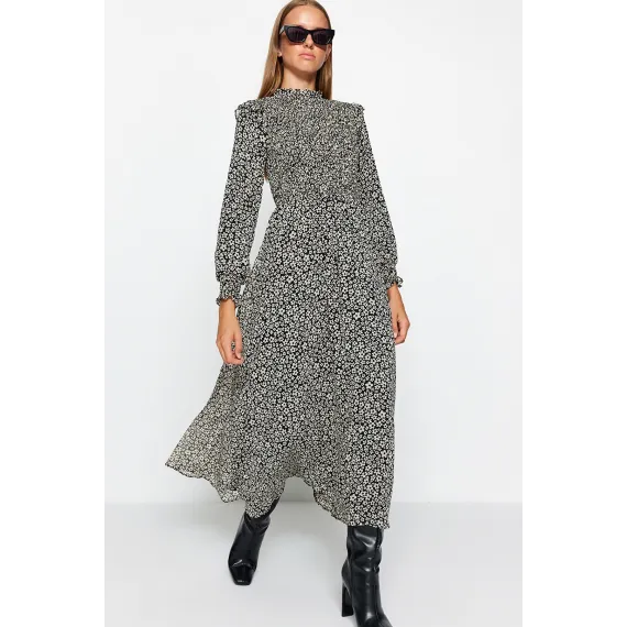 Платье TRENDYOL MODEST, Цвет: Черный, Размер: 38