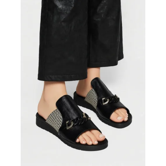 Шлепки, Цвет: Черный, Размер: 36