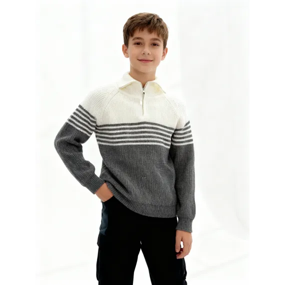 Свитер MiniGirl, Цвет: Разноцветный, Размер: 7-8 лет