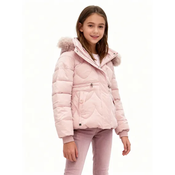 Куртка BolongZhiyichang, Цвет: Розовый, Размер: 9-10 лет