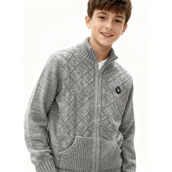 Свитер AslanBebe, Цвет: Серый, Размер: 10-11 лет, изображение 3