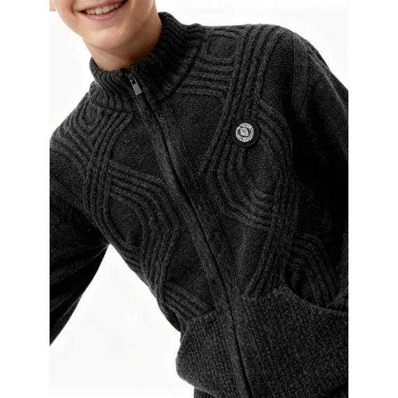 Свитер AslanBebe, Цвет: Серый, Размер: 12-13 лет, изображение 3