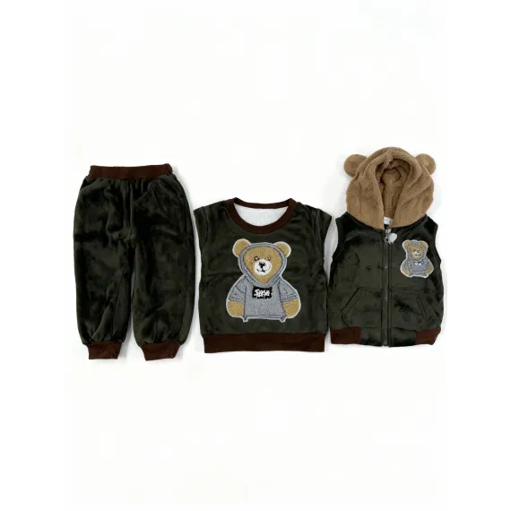 Костюм тройка Fashion happiness, Цвет: Зеленый, Размер: 18-24 мес., изображение 2