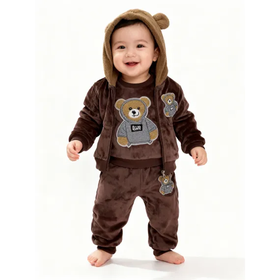 Костюм тройка Fashion happiness, Цвет: Розовый, Размер: 24-36 мес.