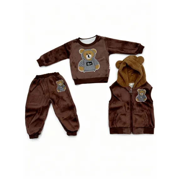 Костюм тройка Fashion happiness, Цвет: Розовый, Размер: 18-24 мес., изображение 2