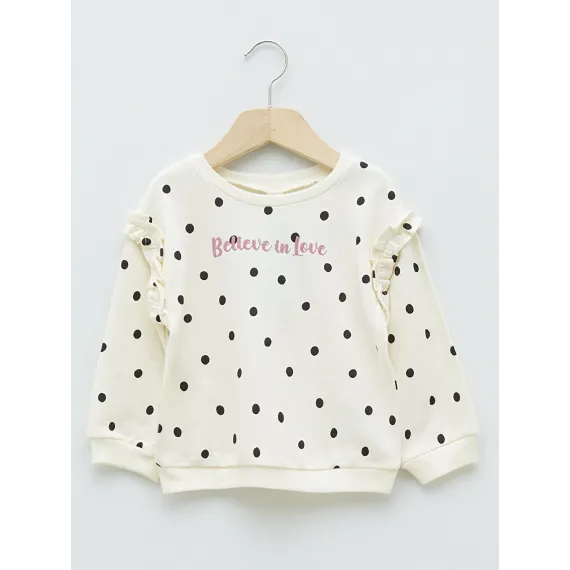 Свитшот LC Waikiki, Reňk: Экрю, Ölçeg: 3-4 ýaş